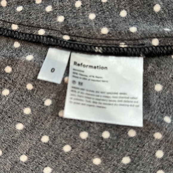 REFORMATION DREA POLKA DOT MINI DRESS - Picture 3 of 3